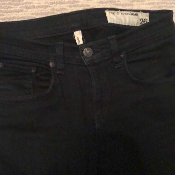 Rag & Bone skinny black jean, size 26 - Picture 2 of 3